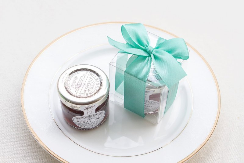 甜蜜蜜 透明盒裝 英國Tiptree果醬小禮盒 (Tiffany緞帶) - 果醬/抹醬 - 新鮮食材 藍色