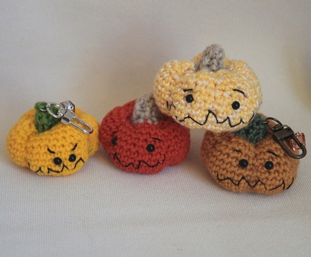 手編み毛糸のハロウィン 手編みハロウィンパンプキン