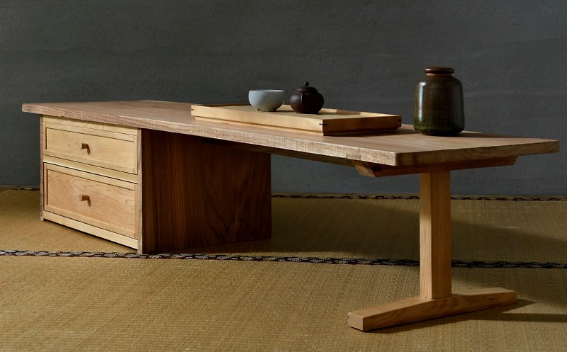 Taiwanese cypress/cedar tatami double-sided storage tea table/all solid wood - เฟอร์นิเจอร์อื่น ๆ - ไม้ 