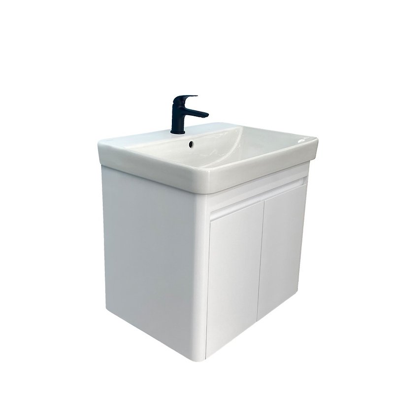 【MOEN】Easy clean anti-fouling 60CM washbasin double door bathroom cabinet set - Bathroom Supplies - Porcelain White