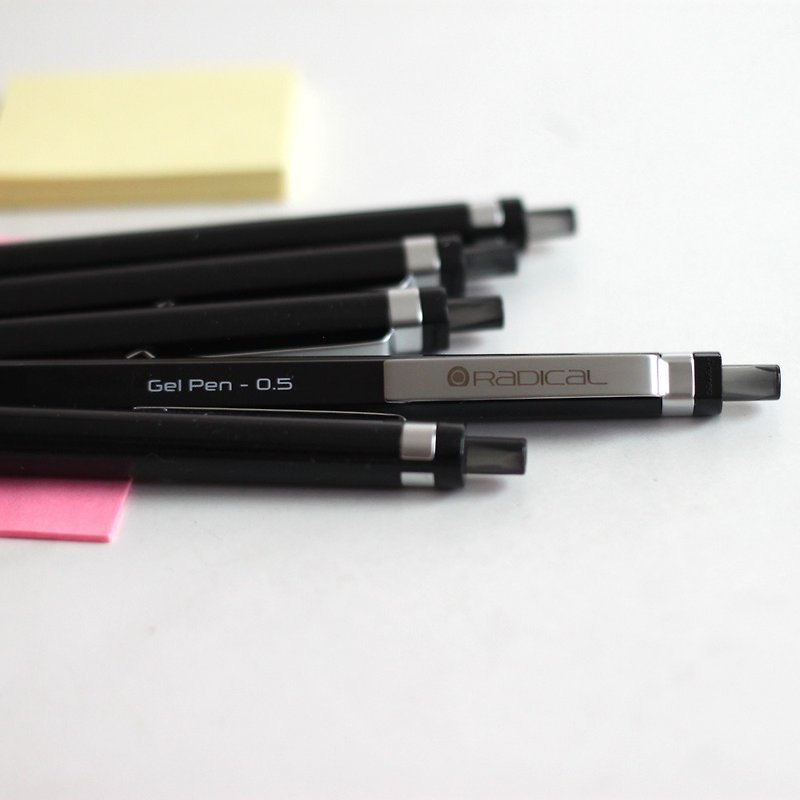 PREMEC Swiss brand RADICAL glue ink pen texture metal pen clip black body black core single pack - อุปกรณ์เขียนอื่นๆ - พลาสติก สีดำ