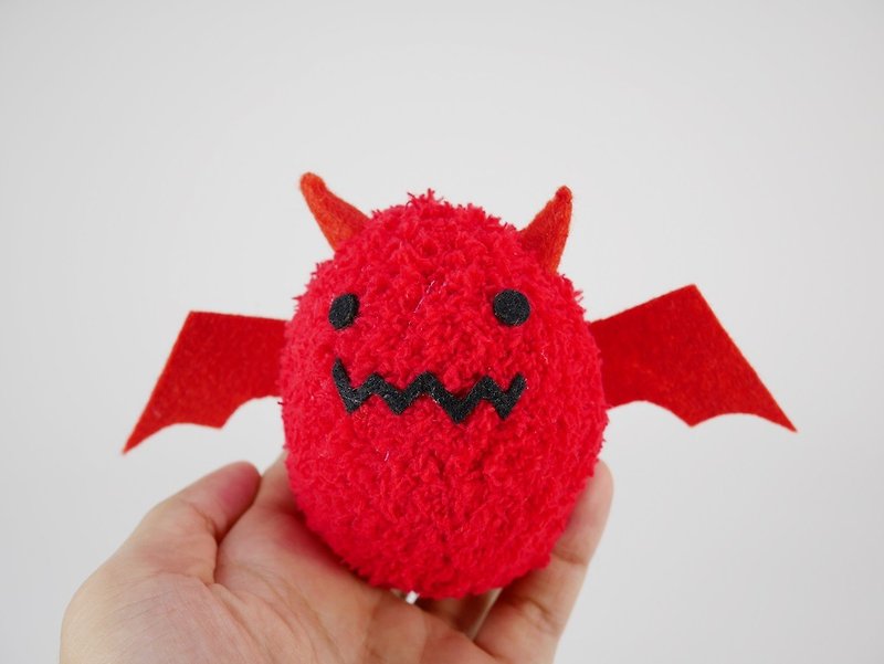 Mini_Fuzzy Fat Corps-Red Devil_Year-End Surprise - Stuffed Dolls & Figurines - Cotton & Hemp Red