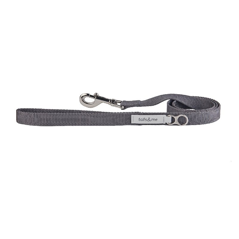 [Tail and me] Classic nylon belt leash dark gray L - Collars & Leashes - Nylon 