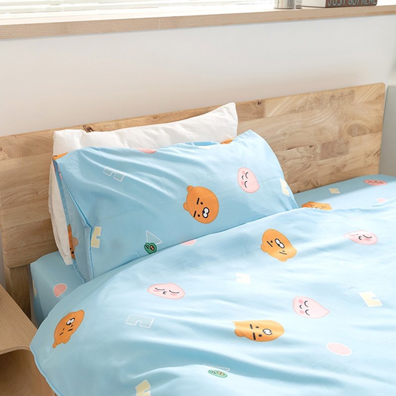 Kakao Friends Ryan & Peach Cotton Duvet Cover Single-Tencel Lyocell ...