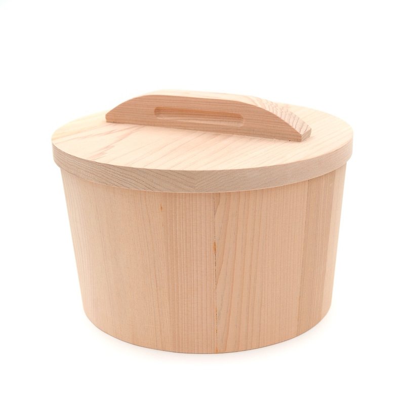 [Imperfect flaws] NG Goods Savings Discount|Taiwan cypress millet bucket, a double-breathing rice storage storage - Cookware - Wood Gold