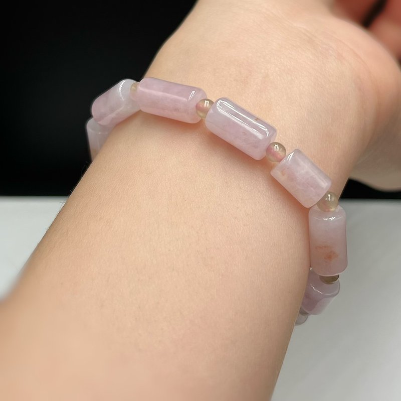 Violet column beads bracelet - Bracelets - Gemstone Purple