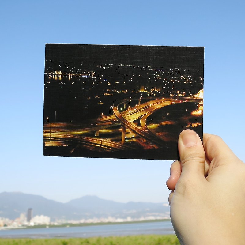 Quietly draw cool cards / multi-function storage postcards / Zuoying highway - Cards & Postcards - Paper Black