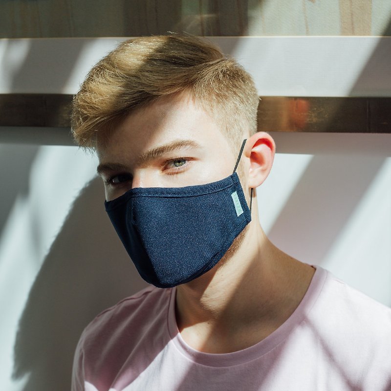 Inbuilt filter 3-layer reusable fabric mask can be washed for 125 times