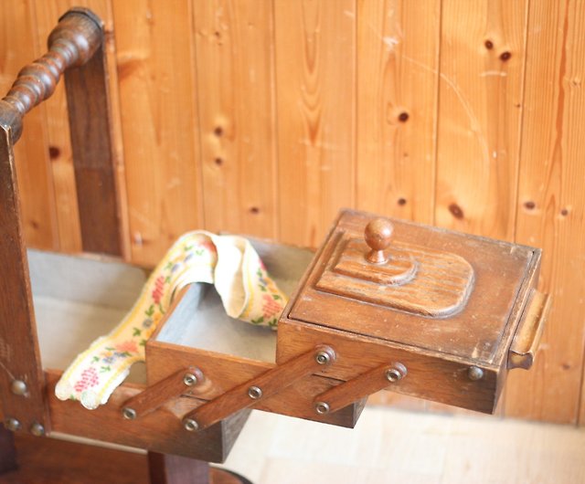 良い日フェチ]オランダのヴィンテージ木製の縫製ボックス/ツール