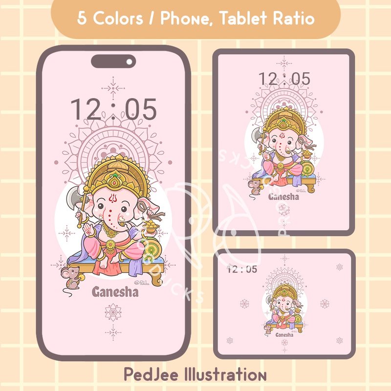Ganesha wallpapers for mobile and tablets - 電腦手機桌布/貼圖/App 圖示 - 其他材質 
