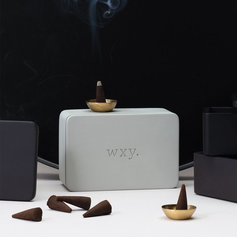 【英國 wxy】 手工香錐禮盒-沙巴茉莉 & 雪松 - 香氛/精油/擴香 - 植物．花 灰色