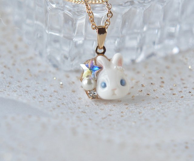 星うさぎネックレス - ショップ Rie ネックレス - Pinkoi
