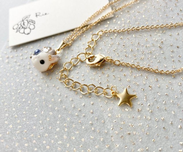 星うさぎネックレス - ショップ Rie ネックレス - Pinkoi