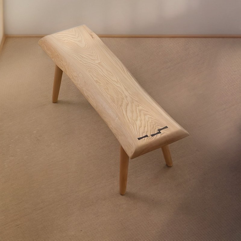 The only Taisho North American ash bench made by craftsmen 955-128NB. Welcome to inquire. - Chairs & Sofas - Wood Khaki