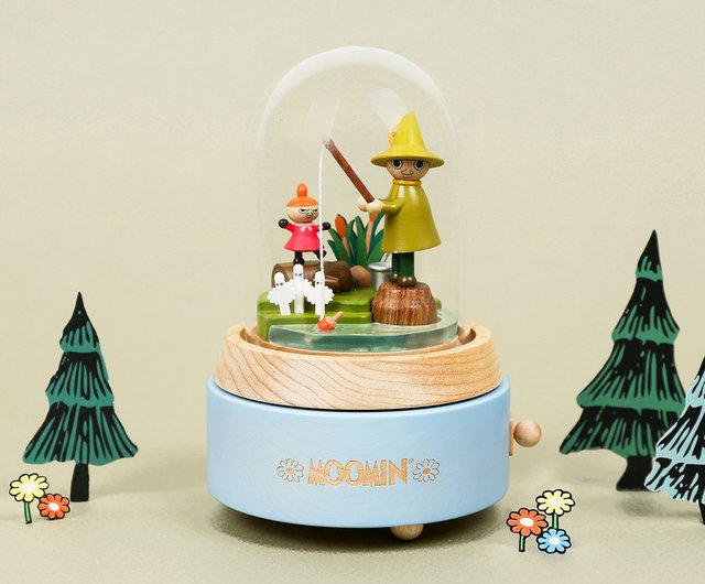アンティーク雑貨 VINTAGE MOOMIN SNUFKIN POTTERY MUSIC BOX Moomin Snufkin Ceramic Music Box, Novelty Collectible