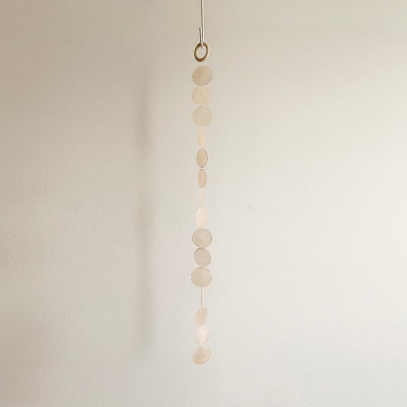 DIY-KIT|Helsinki Flower Shop-Orange-Curtain|Shell Wind Chime Mobile|#0-493 - อื่นๆ - เปลือกหอย สีส้ม