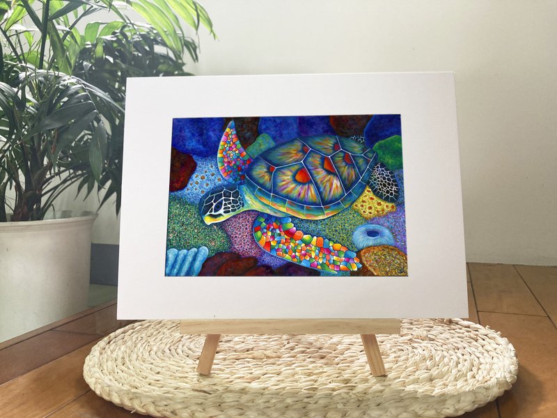 漂浮在彩色海洋 l 藝術微噴 l 限量版畫 Giclée Art Print - 海報/掛畫/掛布 - 紙 多色