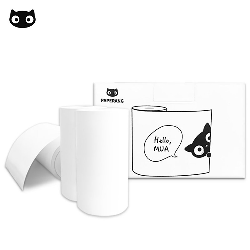 PAPERANG 口袋列印小精靈喵喵機 官方訂製專屬感熱紙-普通款 - 相機/拍立得 - 紙 白色