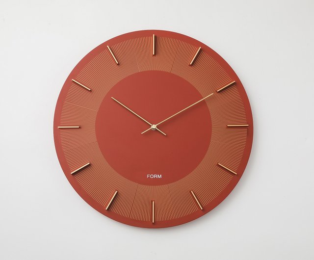 House Heath Clocks 掛時計 赤とグレー