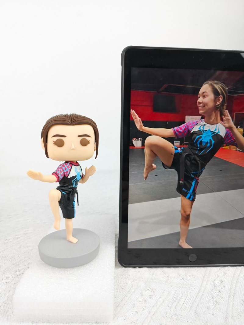 【客製化3D人像公仔】訂製手工Funko Pop男生朋友老公生日禮物 - 公仔/玩偶 - 黏土 多色