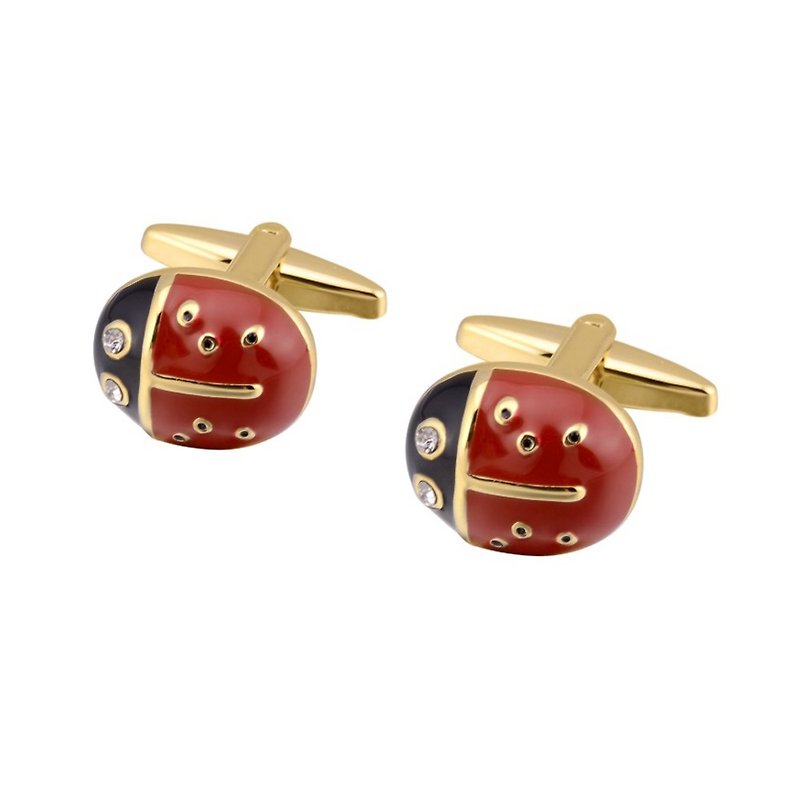 Kings Collection Golden Insect Cufflinks KC10088 Gold - Cuff Links - Other Metals Gold