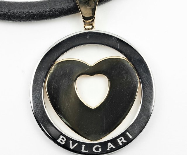 ブルガリ K18YG トンド ハート ネックレス BVLGARI ブルガリ トンドハート チャーム イエローゴールド