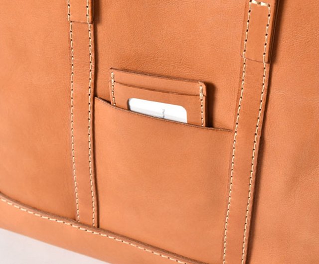 ハンドメイド　革バッグ　19999円→→15000円 職人手作りレザークラシックトートバッグ T-9 M/L- 全5色