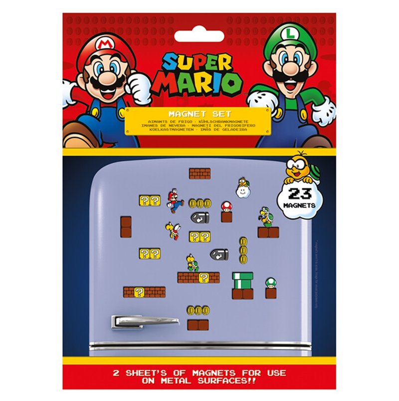 [Nintendo] Mario Fun Level Magnet Set Super Mario - Magnets - Other Materials Multicolor