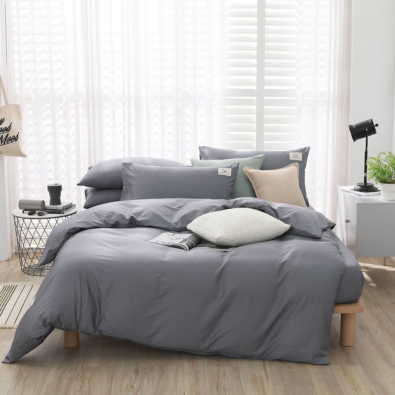 [Spot free shipping] 60 long-staple cotton classic gray double - Bedding - Cotton & Hemp Gray