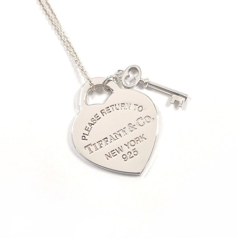 【日本直送 中古美品】ティファニー TIFFANY&Co. ネックレス リターントゥ ハート タグ キー ペンダント - 項鍊 - 純銀 銀色