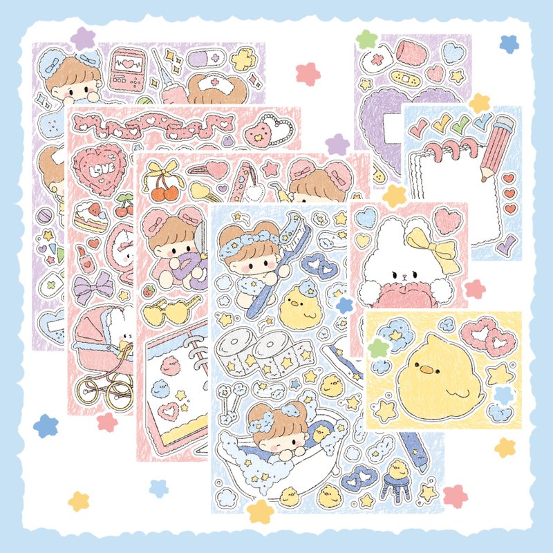 fluffy series - Stickers - Paper Multicolor