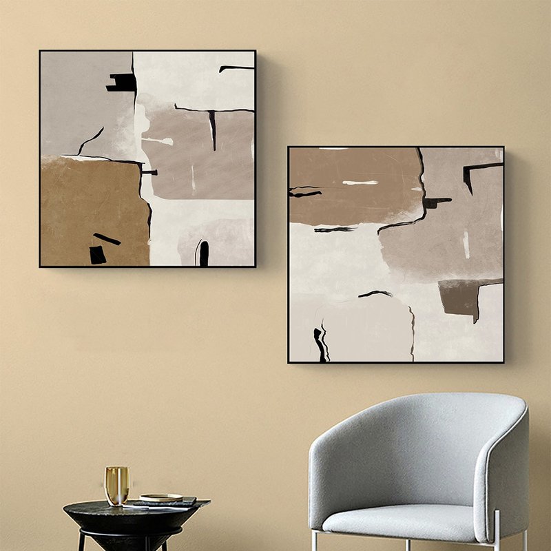 懷土之情.方_掛畫_方框系列_台灣製造 兩個工作天快速出貨 - 海報/掛畫/掛布 - 棉．麻 咖啡色