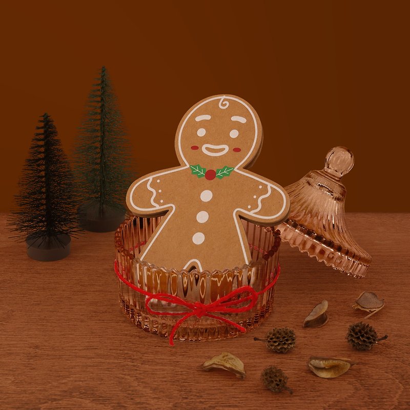 Gingerbread Man Christmas Card Ornament - การ์ด/โปสการ์ด - กระดาษ 