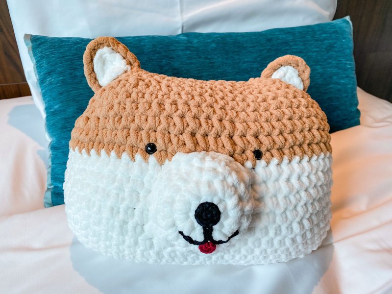 獨家設計 | 手工鉤織柴犬君Cushion - 枕頭/抱枕 - 其他材質 