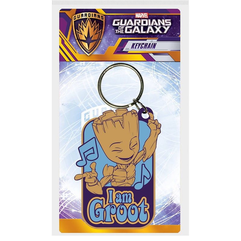【漫威】星際異攻隊可愛格魯特跳舞鑰匙圈/MARVEL/Groot - 吊飾 - 橡膠 多色