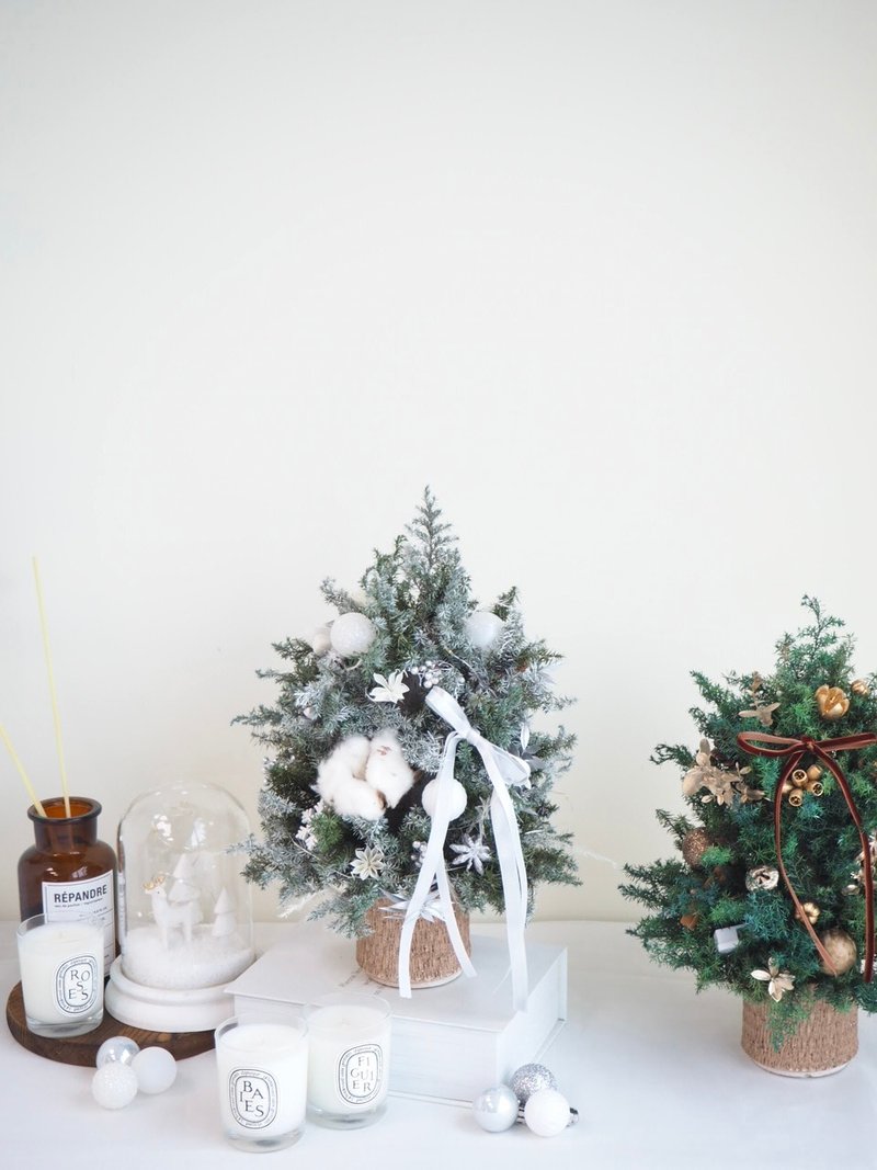 【GFD】Christmas tree-lasting flowers/flower gifts/Christmas bouquets/eternal flower Christmas tree - ช่อดอกไม้แห้ง - พืช/ดอกไม้ 