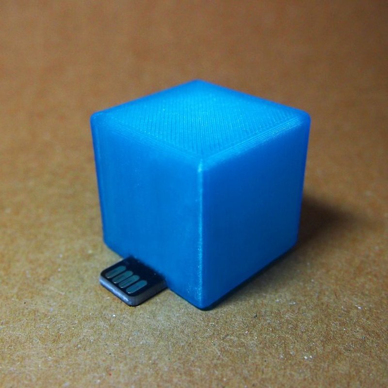 CubeLight 個性燈 - 藍色小精靈 - 客製化 生日 情人 聖誕 禮物 - 燈具/燈飾 - 塑膠 藍色