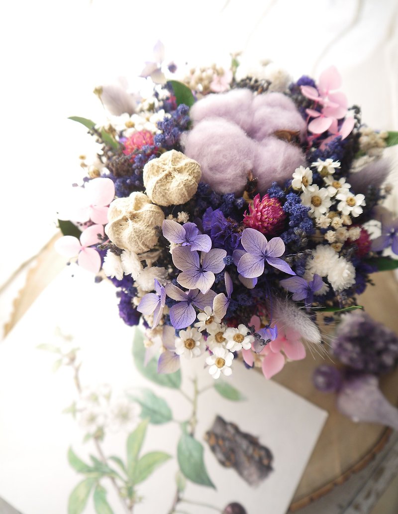 Romantic Elf I. Wedding romantic purple. Birthday. Dry flower. Sola flower. Immortal flower. - Dried Flowers & Bouquets - Plants & Flowers Purple