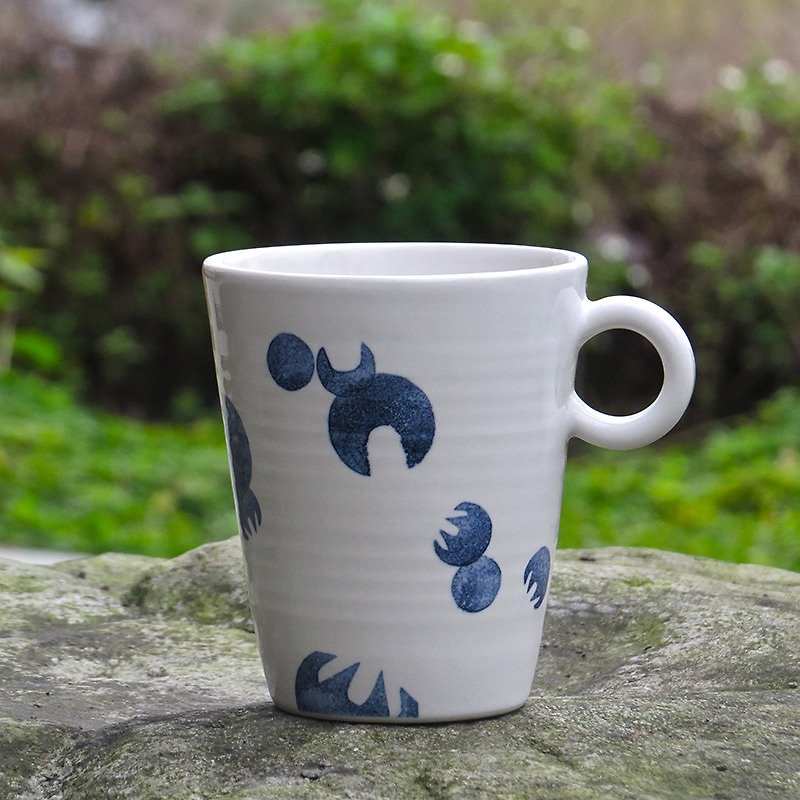 [Luminescence] Coffee Cup - Flashing Firefly - 360ml - Mugs - Porcelain White