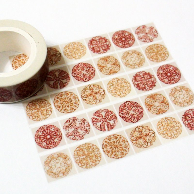 Masking Tape Indian Tiles - มาสกิ้งเทป - กระดาษ 