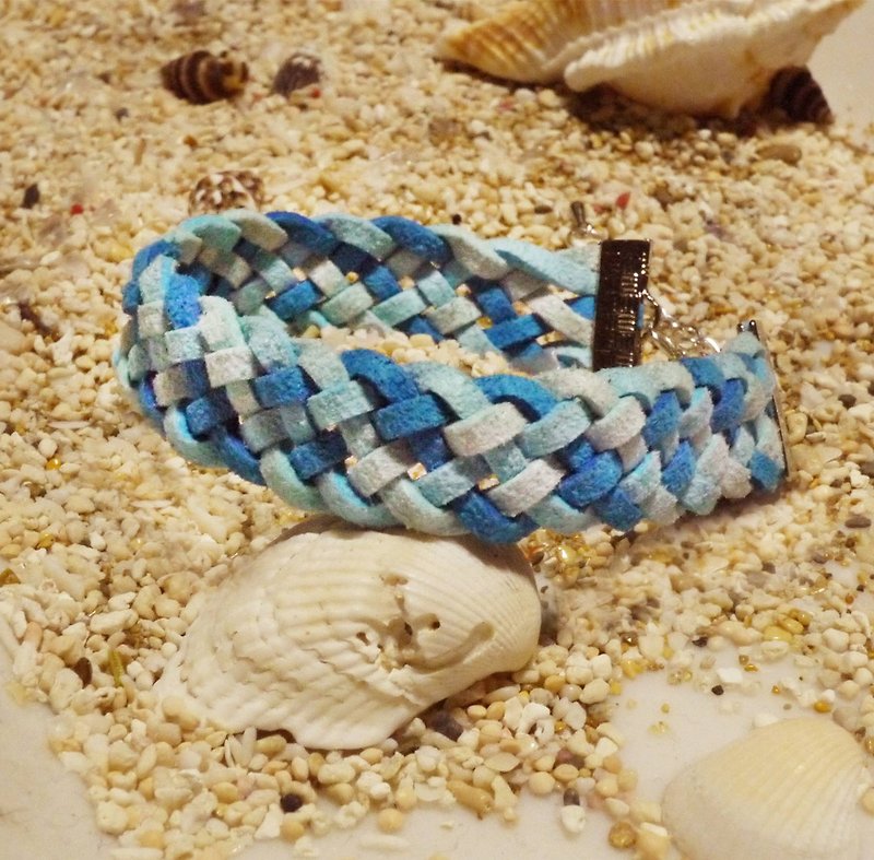 【B0020】 Silk wax woven bracelet - สร้อยข้อมือ - วัสดุอื่นๆ หลากหลายสี