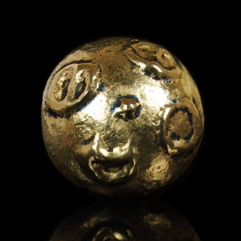 Burmese Bronze Alloy Talong Mantra Bead-Star Eye. Geometric Totem (Weight 18.5 grams) - Other - Other Materials 