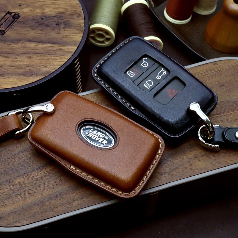 ครอบไฟหน้า Land Rover Range Rover Leather Key Fob พวงกุญแจ - ที่ห้อยกุญแจ - วัสดุอื่นๆ สีนำ้ตาล