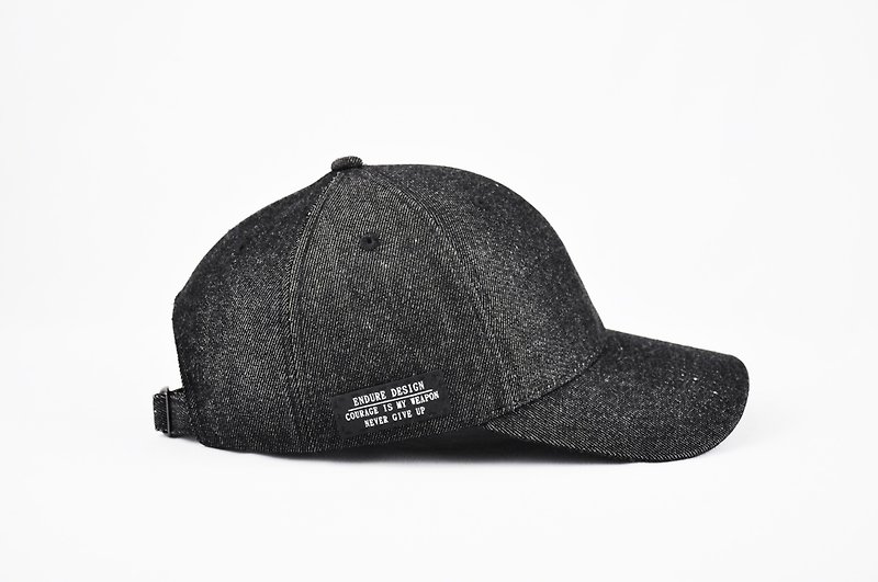 ENDURE/simple design/牛仔黑 - 帽子 - 棉．麻 黑色