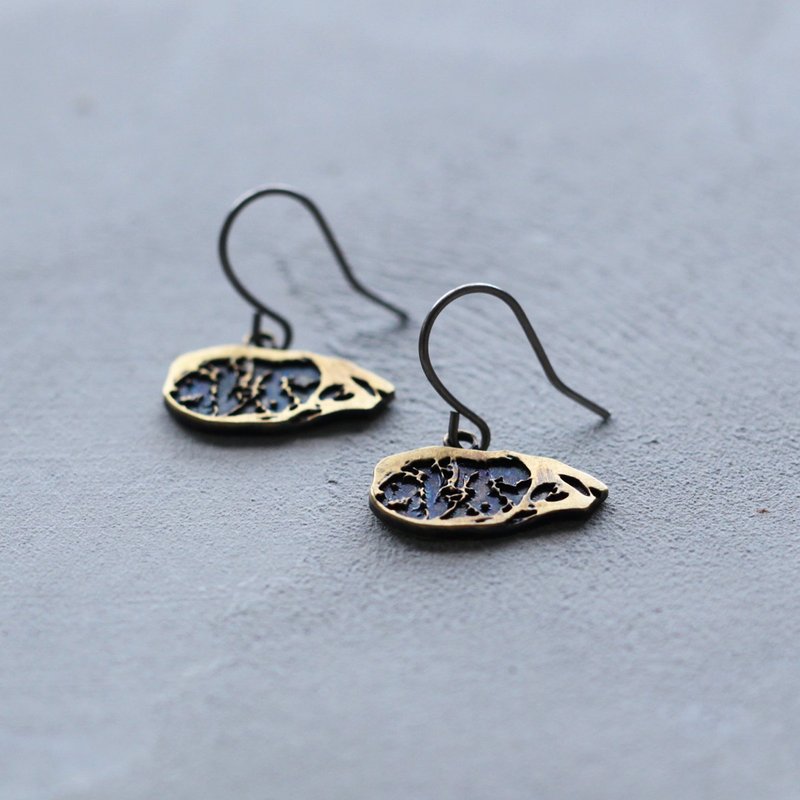 Loin earrings P309 - Earrings & Clip-ons - Other Metals Gold