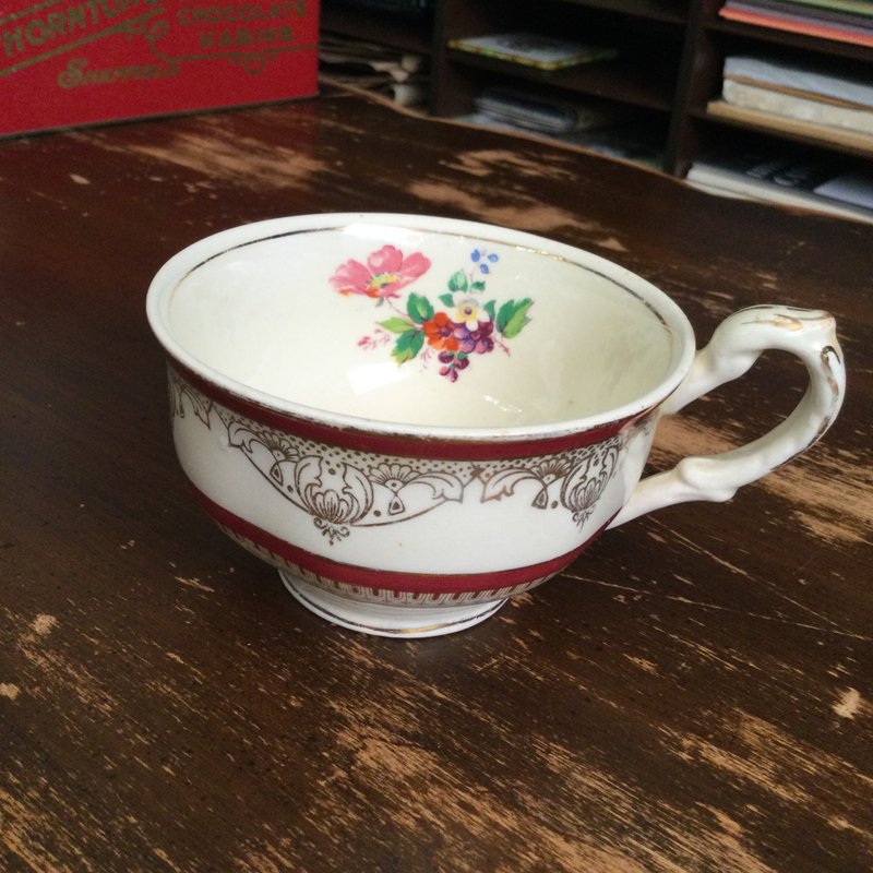 Vintage teacup -10 - แก้ว - เครื่องลายคราม 