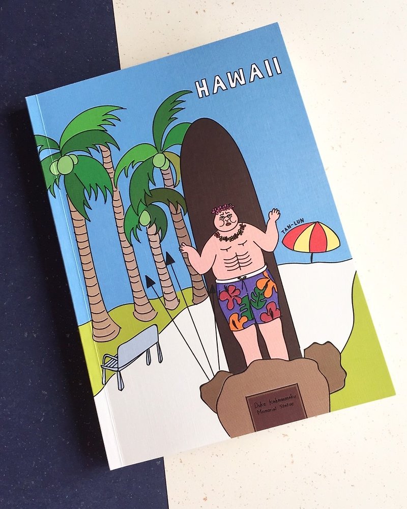 [Travel Special] Hawaii Blank Notebook - สมุดบันทึก/สมุดปฏิทิน - กระดาษ สีน้ำเงิน
