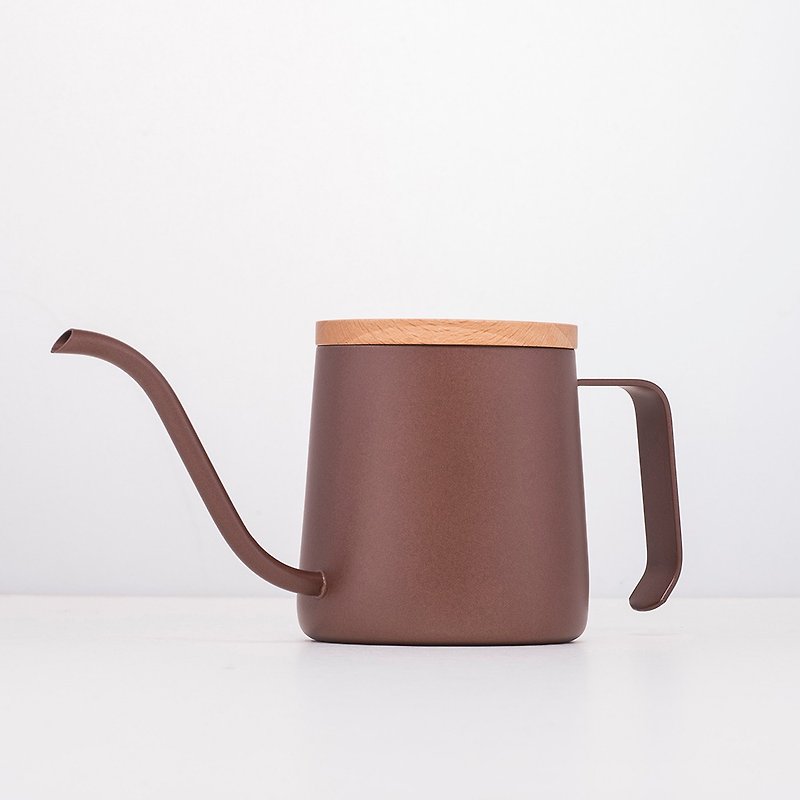 A-IDIO馬卡龍手沖壺240ml-咖啡色 - 咖啡壺/咖啡周邊 - 不鏽鋼 咖啡色
