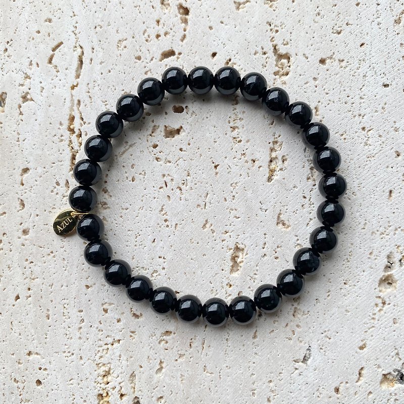 Heart of Black Hole | Black Onyx | Natural Stone Bracelet - Bracelets - Stone Black