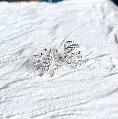 ボタニカルピアス シルバー925 植物モチーフピアス - ショップ KAE